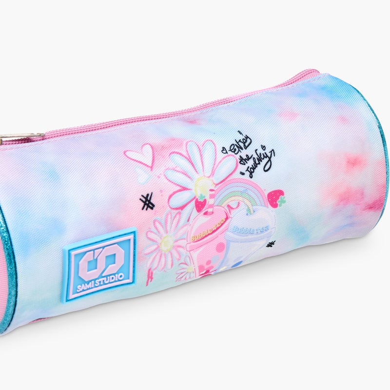 sami_studio Pouch-Enjoy The Journey - Juices-Collection-1 Cmprt With Zip- (Polyester ) Multicolor \ 22X8X8 - Image 2